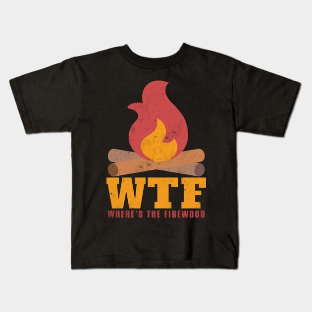 Camp Camping Camper Campfire Campsite Hiking Gift Kids T-Shirt by Tee__Dot